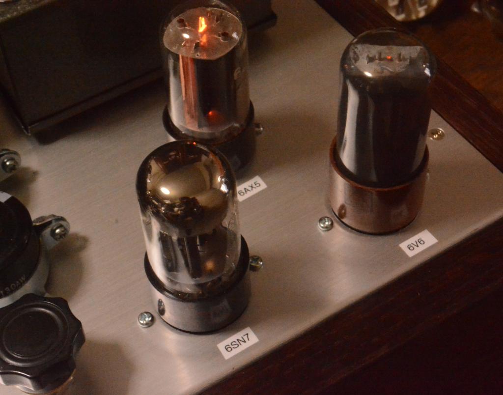 396A-71A tube pre-amplifier, voltage regulator 6SN7-6V6
