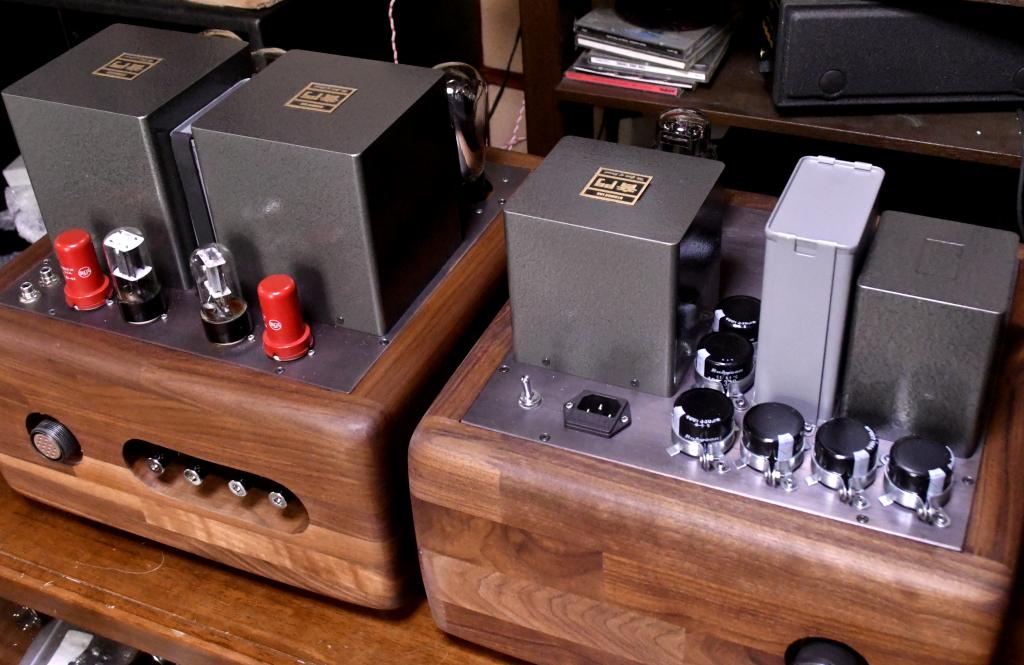 45 PSE tube amplifier with power supply separated, special order made X series transformer
