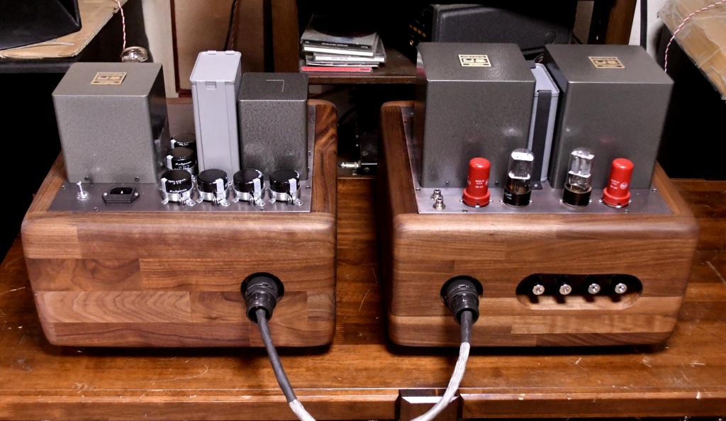 45 PSE tube amplifier with power supply separated, special order made X series transformer