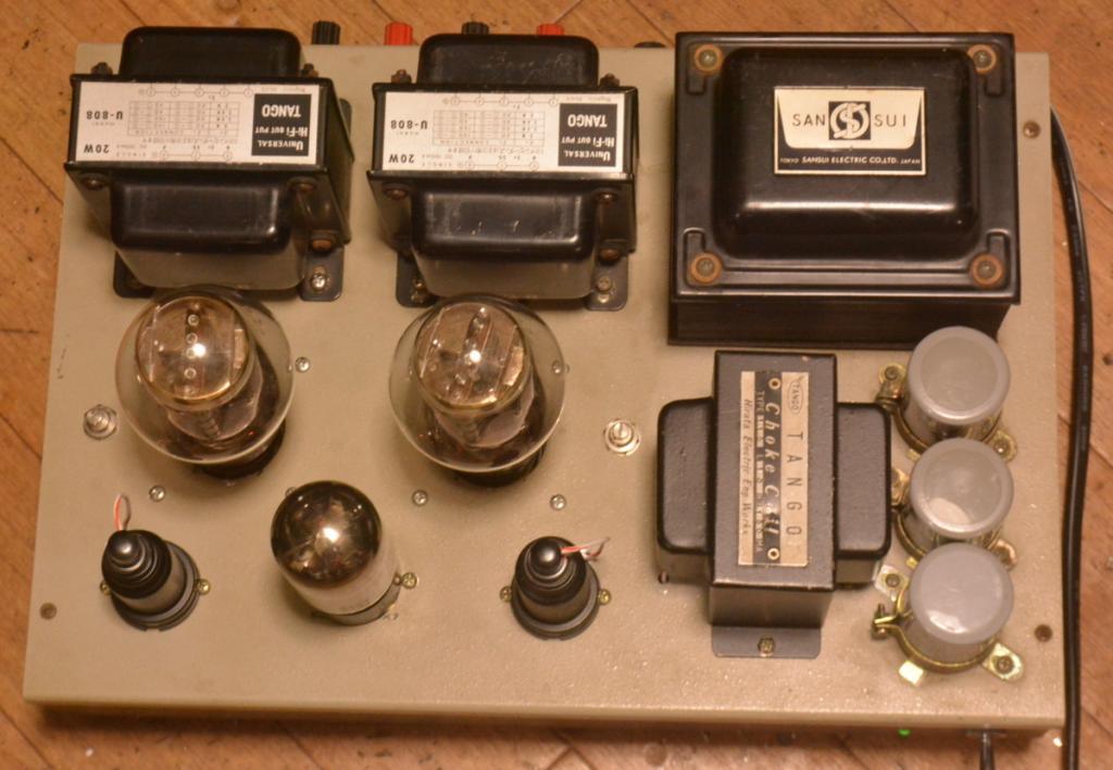 300B SE stereo tube amplifier class A1 with ALL Hirata TANGO transformer