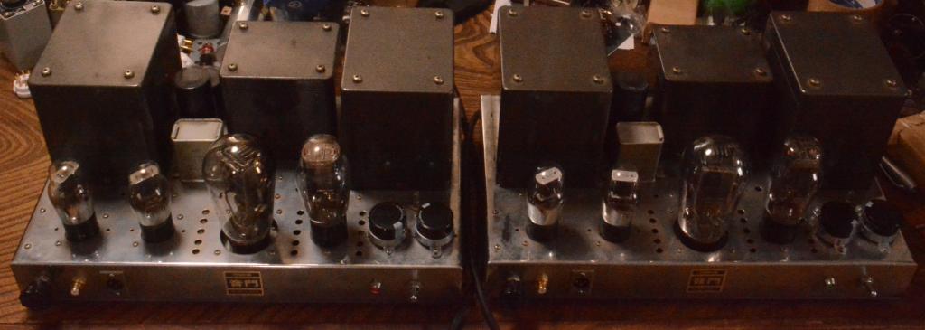 PX-25 mono block x 2 tube amplifier with ELTUS ( Western Electric) transformers, cooper chassis