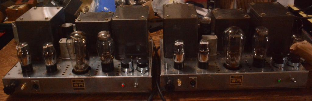 PX-25 mono block x 2 tube amplifier with ELTUS ( Western Electric) transformers, cooper chassis