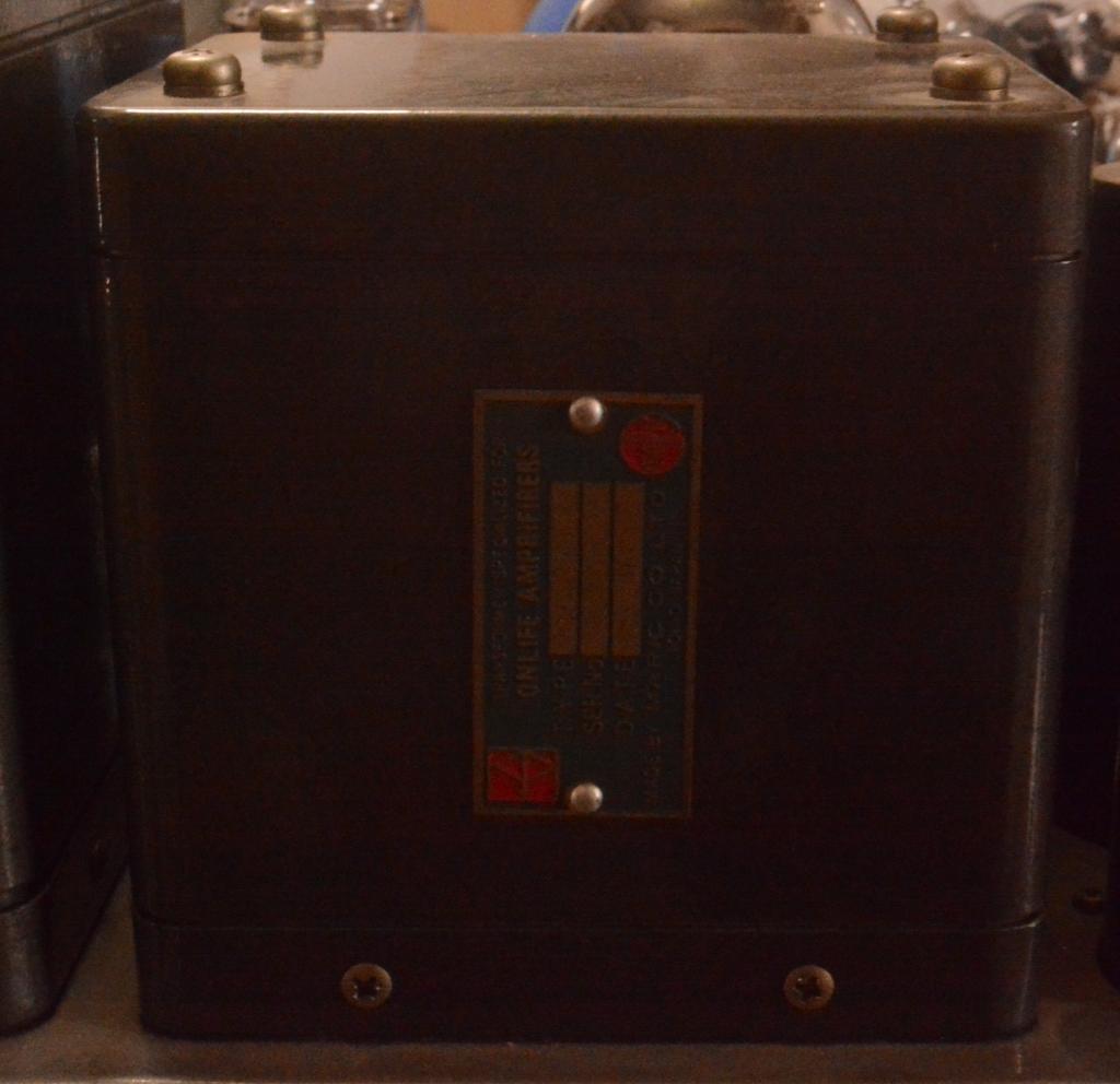 PX-25 mono block x 2 tube amplifier with ELTUS ( Western Electric) transformers, cooper chassis