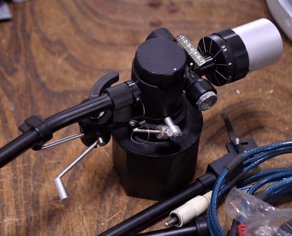Audio Craft AC-4000MC long type tonearm one pivot oil damped type with 4 armwards, subweight, cable