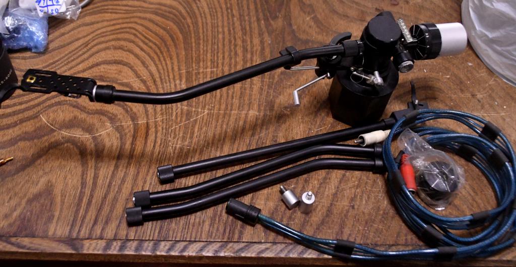Audio Craft AC-4000MC long type tonearm one pivot oil damped type with 4 armwards, subweight, cable
