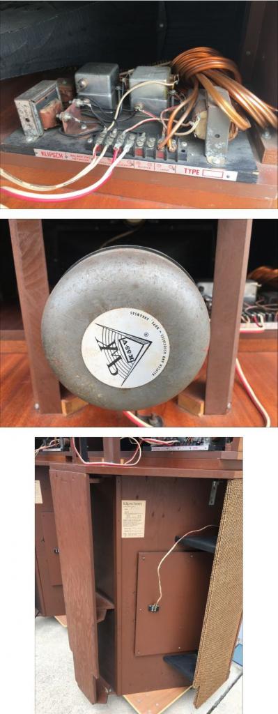 Pair Klipsch Klipschorn speaker