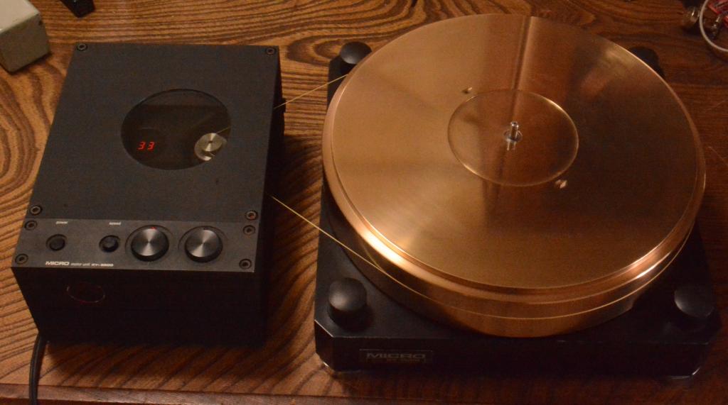 Micro seiki RX-5000, RY-5500 turntable with gun metal flatter use for 4 tonearms