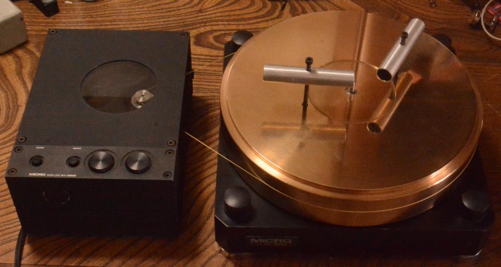 Micro seiki RX-5000, RY-5500 turntable with gun metal flatter use for 4 tonearms