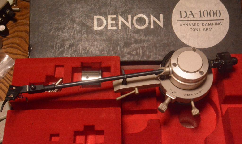 Denon DA-1000 long tonearm using for light compliance cartridge * Ex RARE