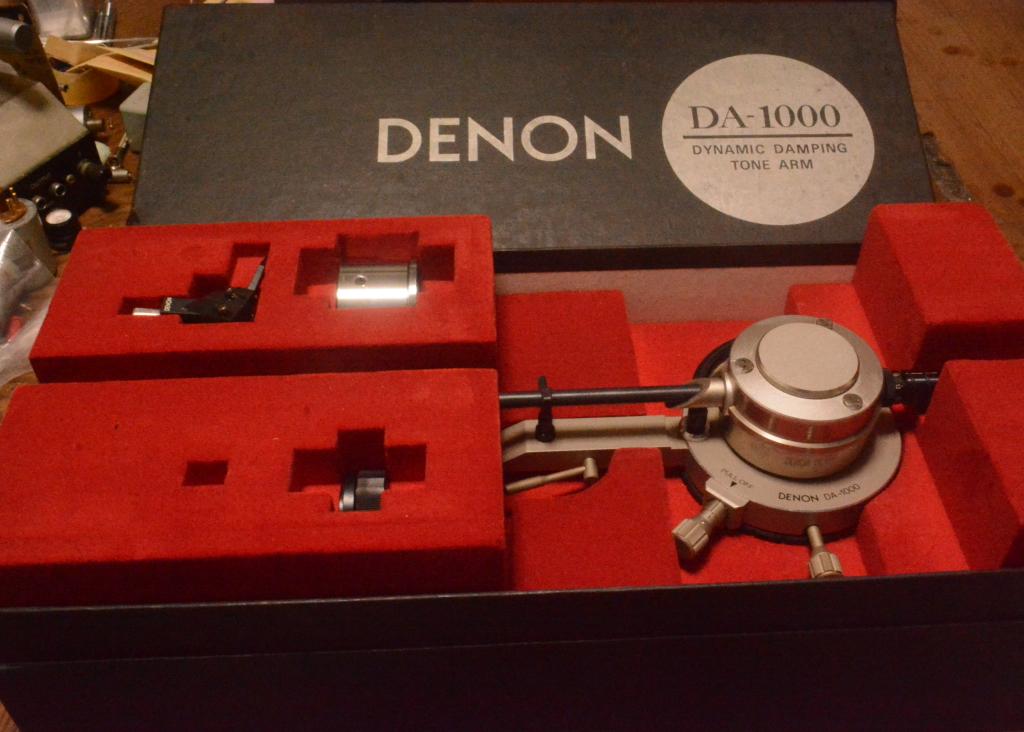 Denon DA-1000 long tonearm using for light compliance cartridge * Ex RARE