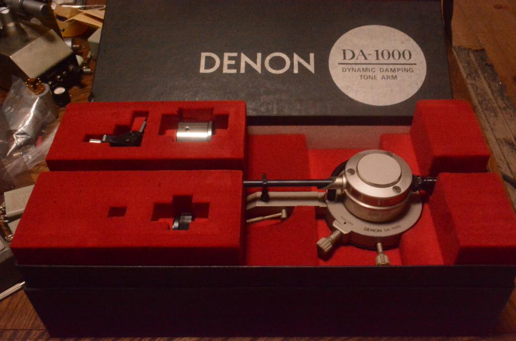 Denon DA-1000 long tonearm using for light compliance cartridge * Ex RARE