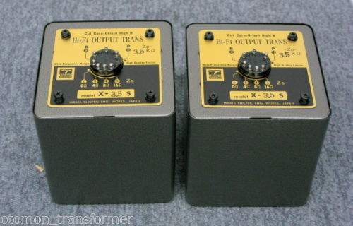 Pair Hirata Tango transformer X-3.5S for SE tube amp 300B, 2A3 * The legend !