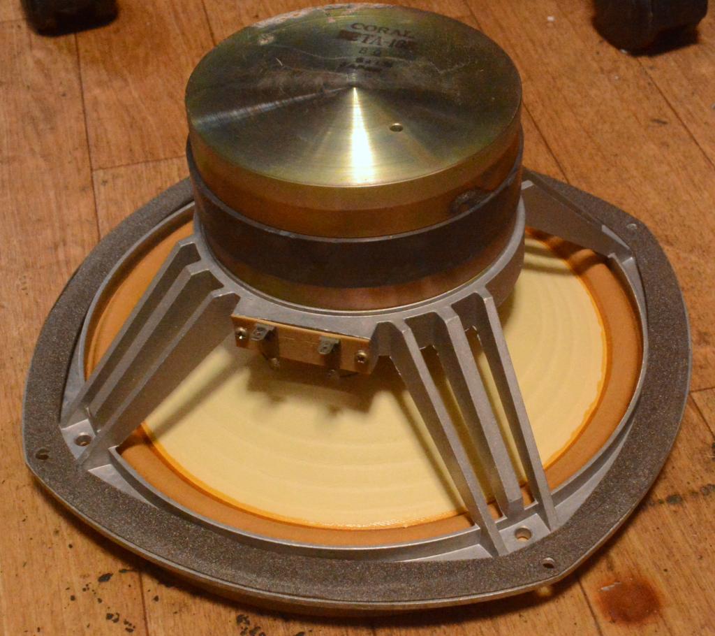 70s year PAIR Coral Beta 10B speaker 25cm double cone unit full range * Legend !