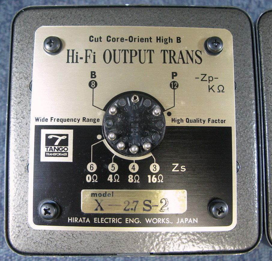 NEW Pair Hirata Tango transformer X-2.7S for SE tube amp 300B, 2A3 * The legend