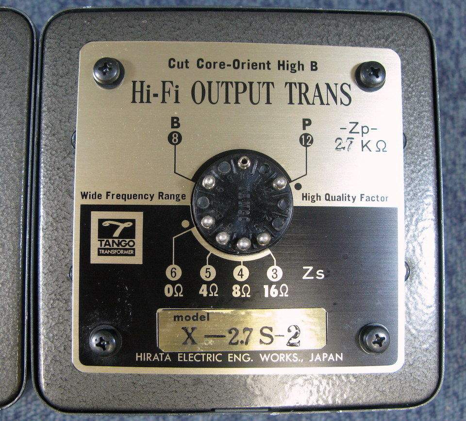 NEW Pair Hirata Tango transformer X-2.7S for SE tube amp 300B, 2A3 * The legend