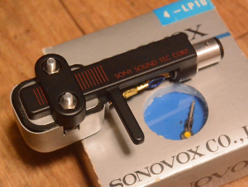 50s year early Sonovox MC-4 mono cartridge for professional with new stylus LP and SONY carbon shell