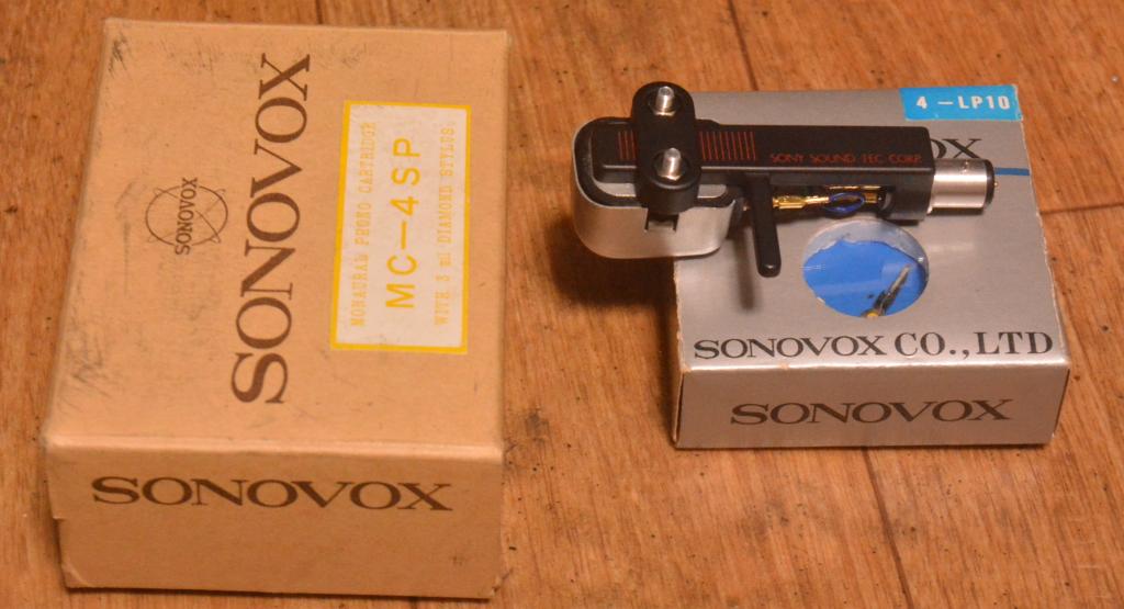 50s year early Sonovox MC-4 mono cartridge for professional with new stylus LP and SONY carbon shell