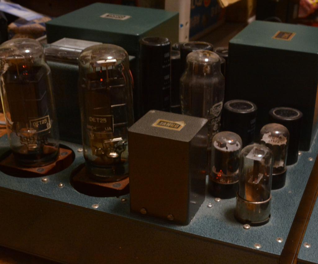 Para Single DET-25/DA-100 SE tube amplifier with all Hirata TANGO transformer, interstage NC-14