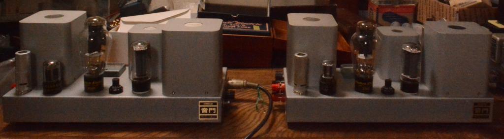 300B stereo tube amplifier class A1, AC direct heat 12W output