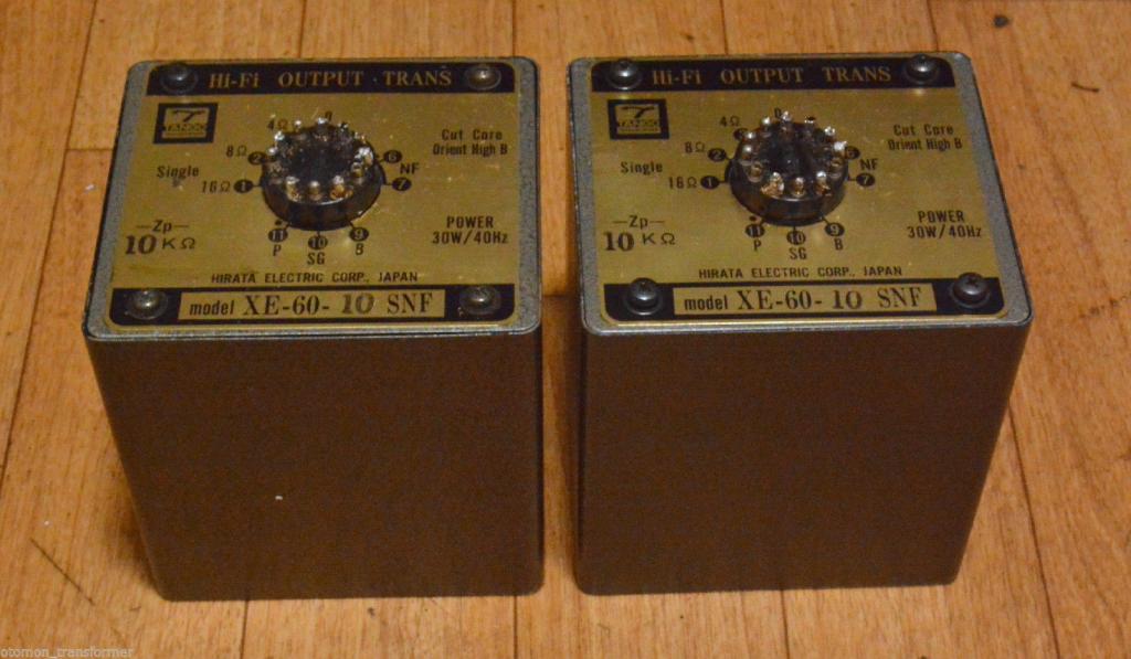Pair Hirata Tango transformer XE-60-10SNF for SE tube amp 211,845,813,805 * VG++