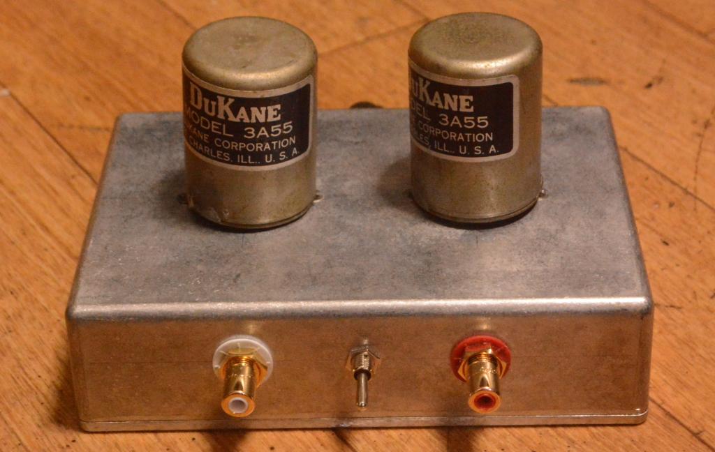 Dukane 3A55 input, step up transformer for analog fan