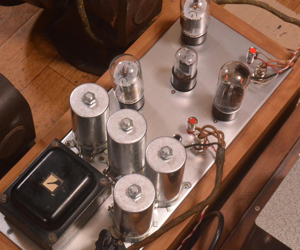30s year RCA field coil speaker with power supply using 6L6 and 6SN7