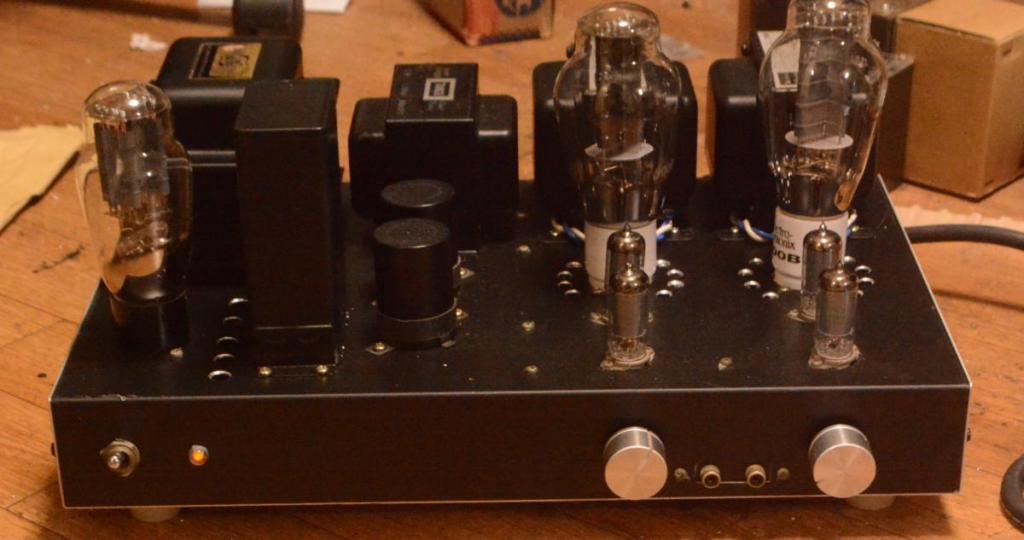 300B SE tube amplifier with Hirata TANGO transformers without tubes1
