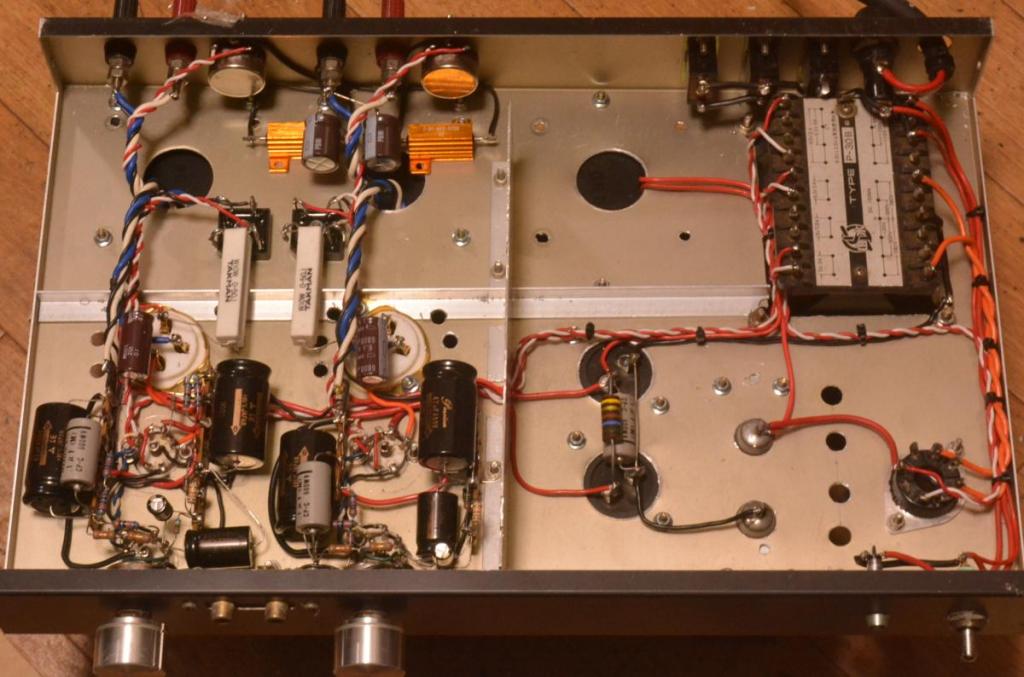 300B SE tube amplifier with Hirata TANGO transformers without tubes1