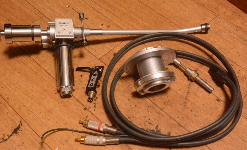 SAEC WE-506/30 12 inches long tonearm with cable, ULS-2X headshell and all parts * Perfect condition