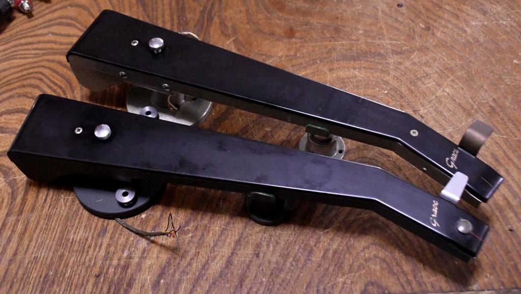 RARE * Two one pivot oil damp tonearm Grace 108-S and 108 set using for stereo and mono cartridges