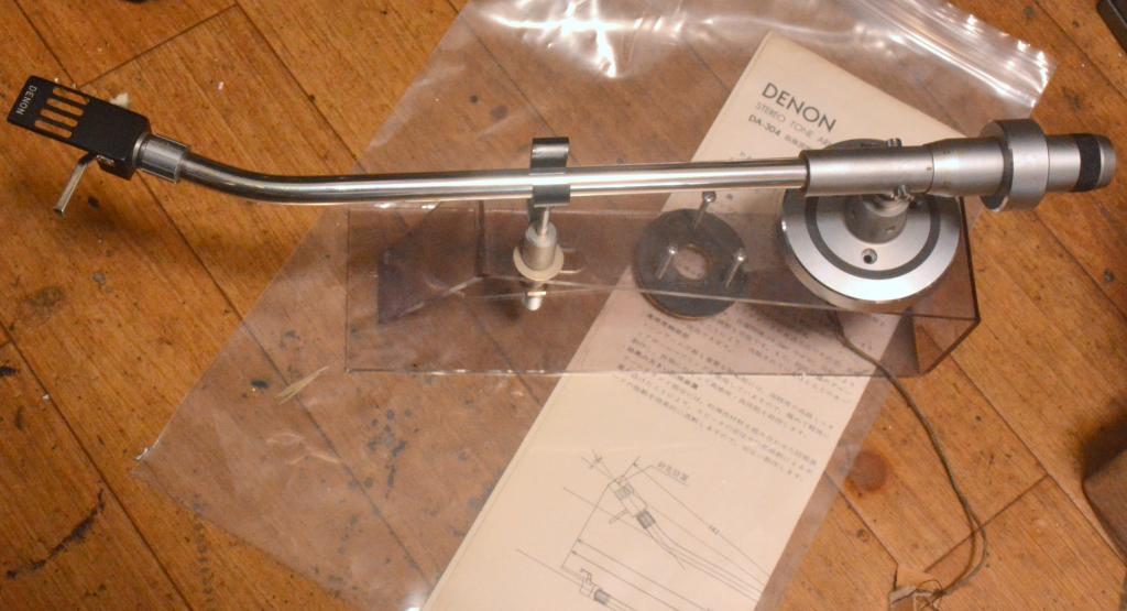 Nippon Columbia Denon DA-304 tonearm with original headshell * PERFECT