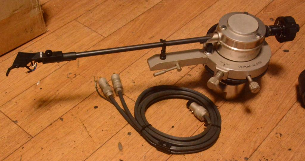 Denon DA-1000 long tonearm using for light compliance cartridge * Ex RARE
