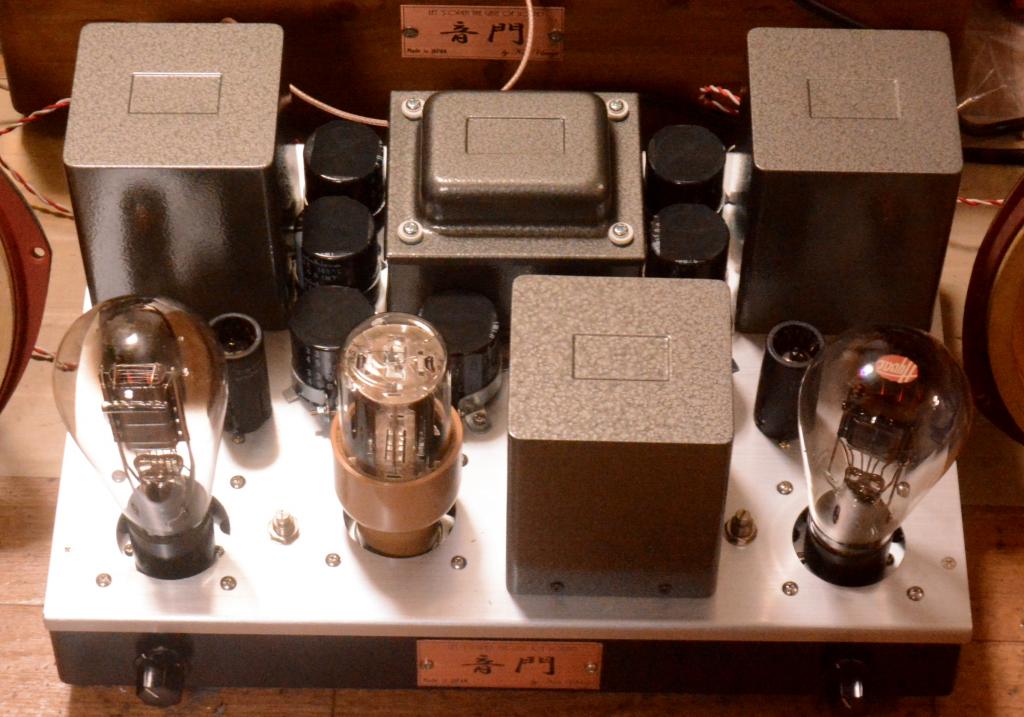 50/VT62/10Y tube SE stereo amplifier pure class A1, direct AC heat filament