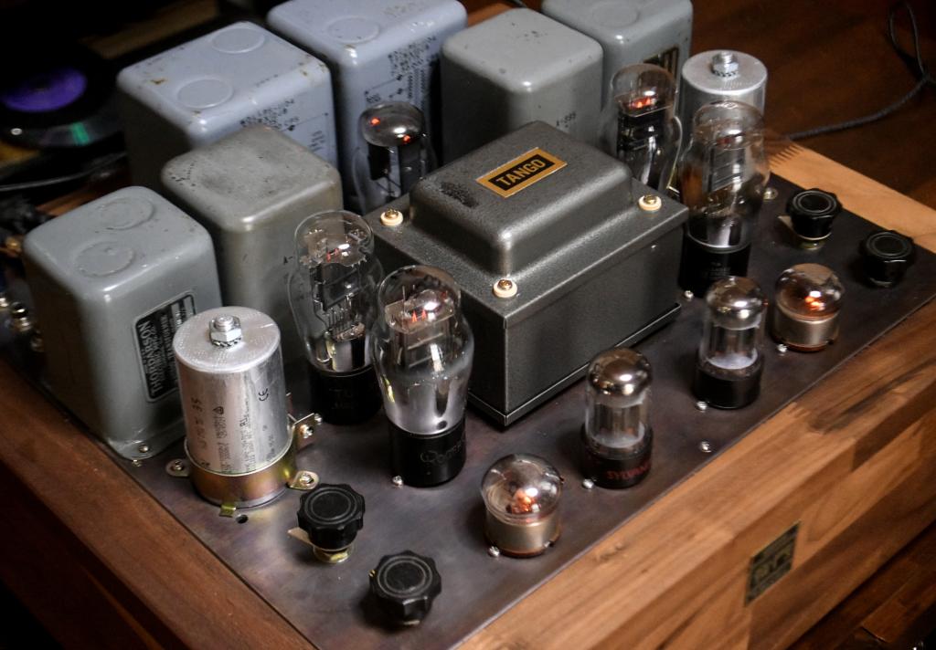 45 PP tube amplifier class A1 with early TRIAD output transformers