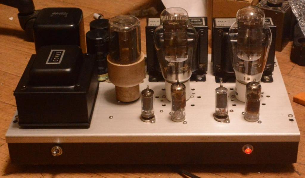 300B SE tube amplifier with Hirata TANGO transformers without tubes1
