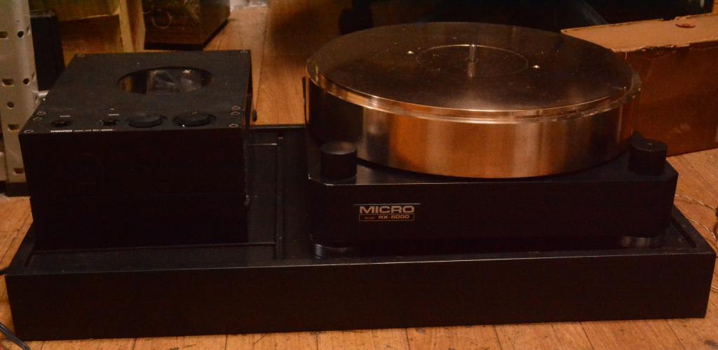 Micro seiki RX-5000, RY-5500 turntable with gun metal flatter use for 4 tonearms