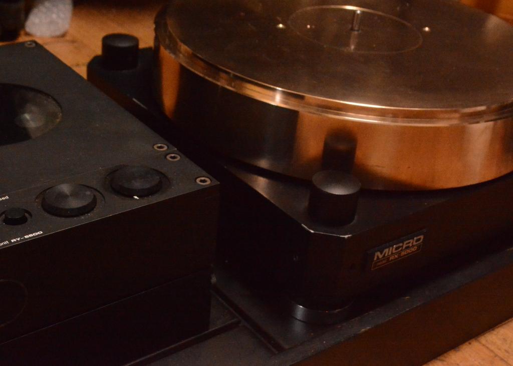 Micro seiki RX-5000, RY-5500 turntable with gun metal flatter use for 4 tonearms