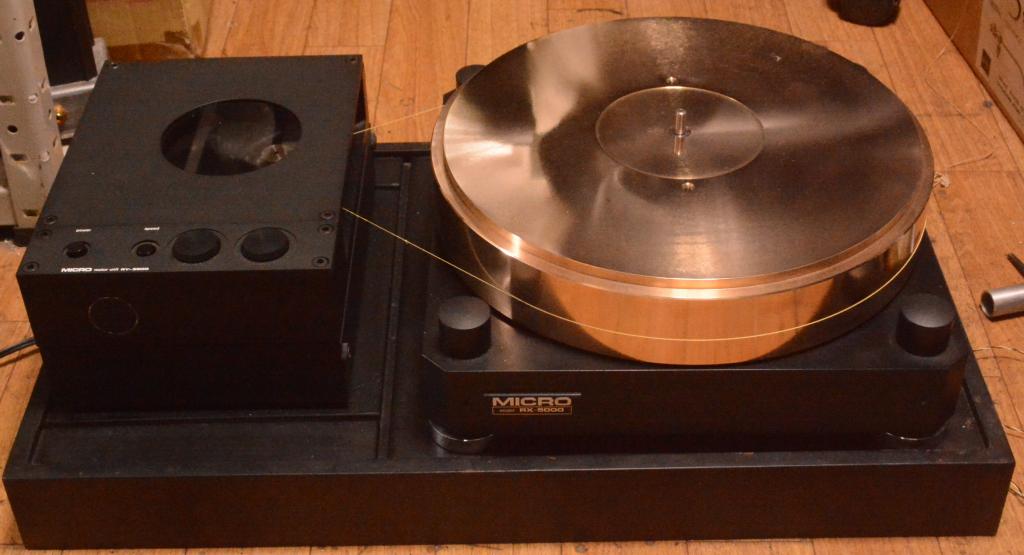 Micro seiki RX-5000, RY-5500 turntable with gun metal flatter use for 4 tonearms
