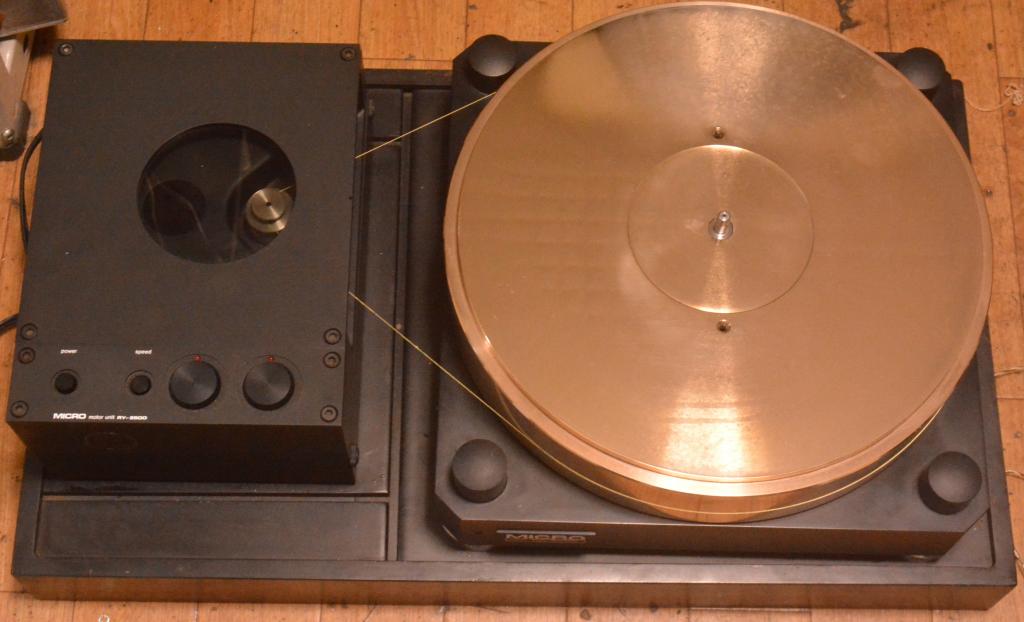 Micro seiki RX-5000, RY-5500 turntable with gun metal flatter use for 4 tonearms