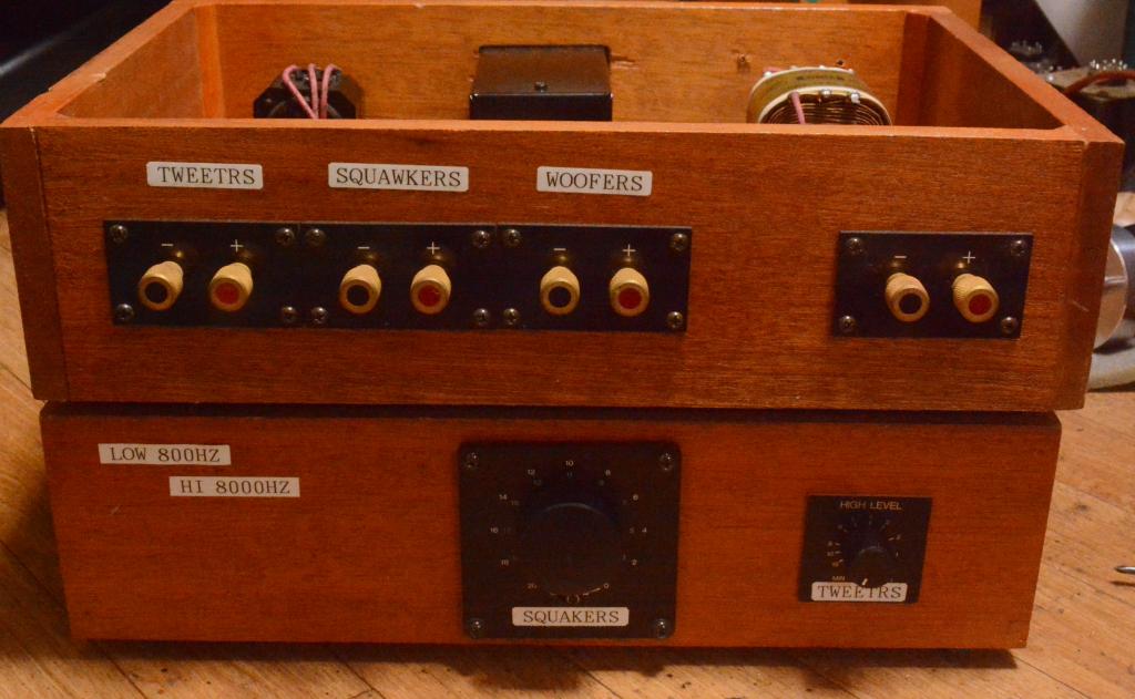 3 ways network crossover special order made * 800Hz 8KHz * TANGO,  Fotex attenuator, high grade part