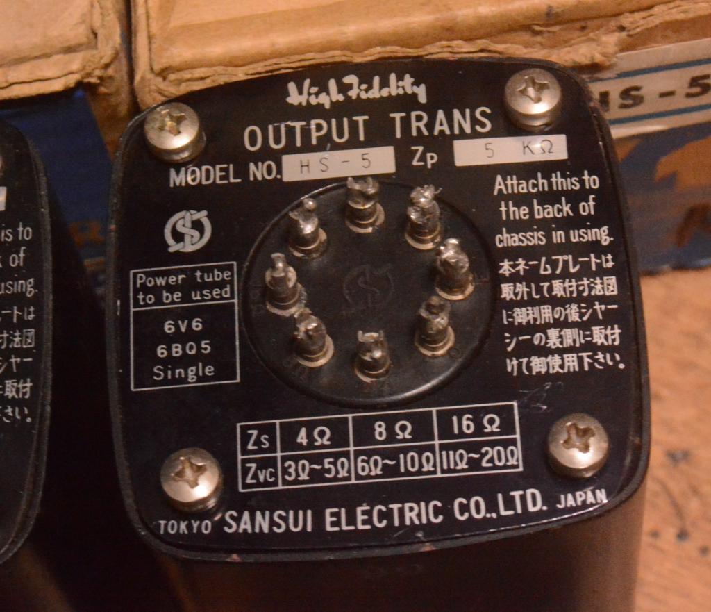 Sansui (early Hashimoto) HS-5 OPT with box for SE amplifier tube 2A3, 45, 50, 6V6, EL84