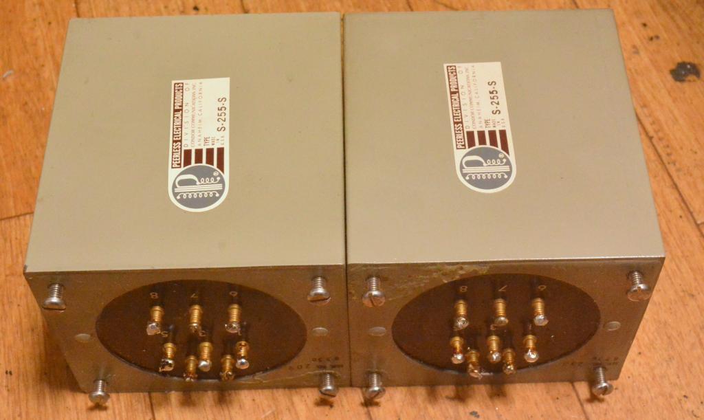 Used pair Peerless S-255-S output transformer for 300B, PX-25, PX4 ...