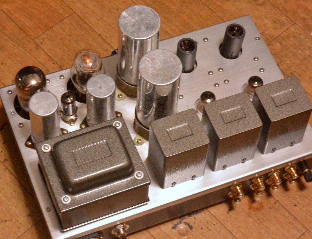  WE396A MM phono preamp CR type with NP-216 ouput transformer * 6L6 tube for regulation
