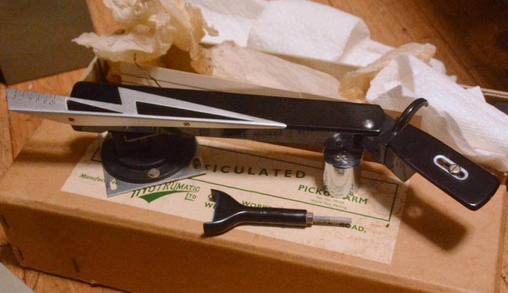 50s year New old stock The James Worden tonearm with particular headshell * Tracking error 0 !!!