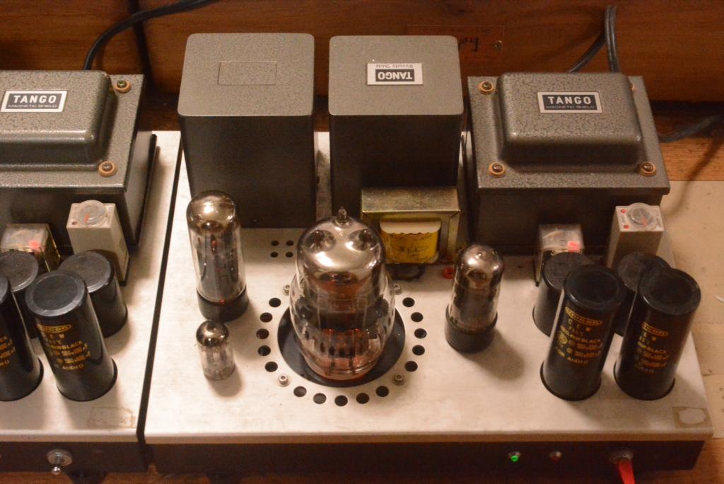 6C33C SE mono block x2 tube amplifier with EL-34 drive tube