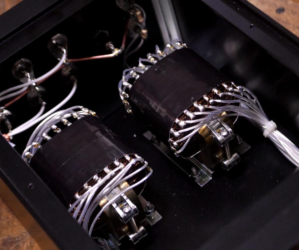 Passive preamp transformer finemet core attenuator, step up 1:6, 23 steps