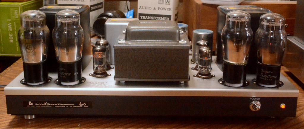 45　push pull tube amplifier on MQ-60 chassis