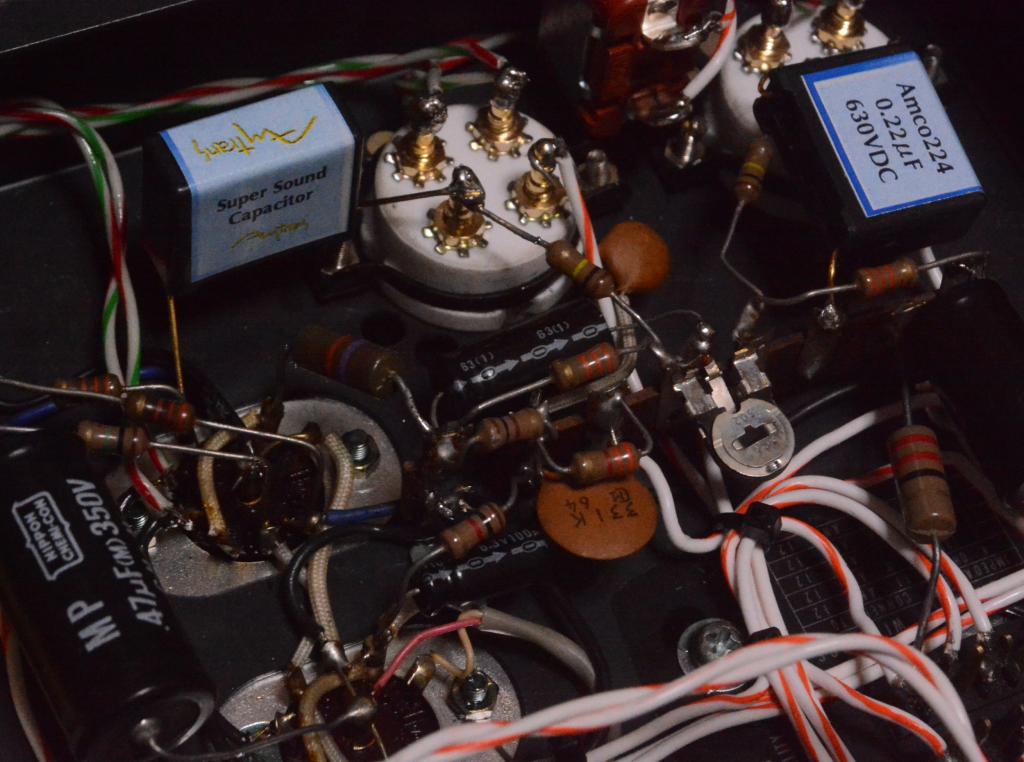 45 push pull tube amplifier on MQ-60 chassis