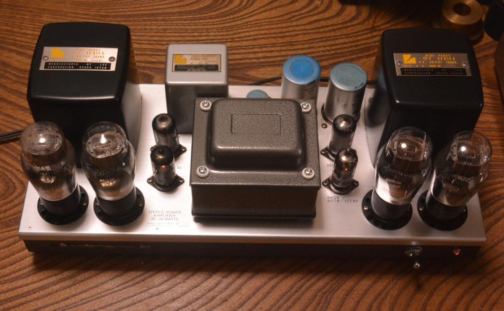 45 push pull tube amplifier on MQ-60 chassis
