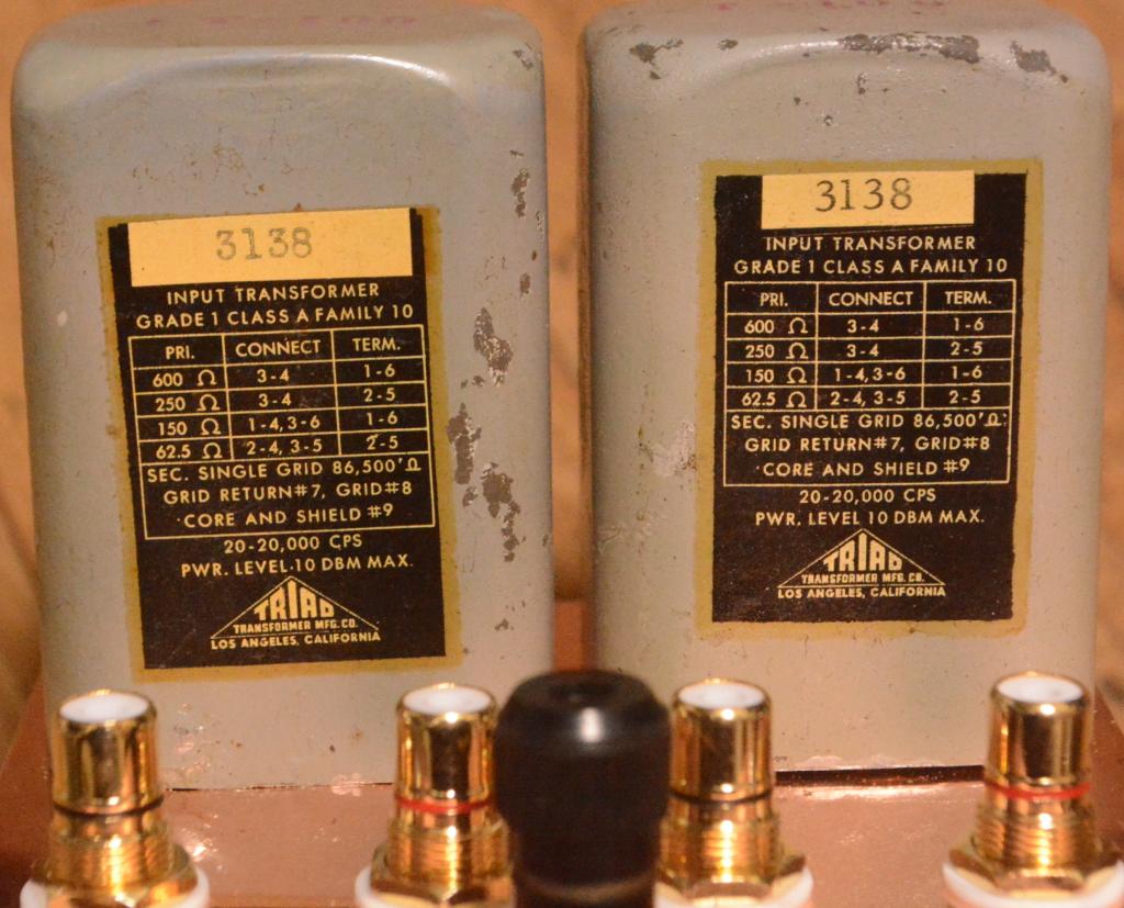 TRIAD HS-1 Input, MC step up transformer * special order made from AMPEX